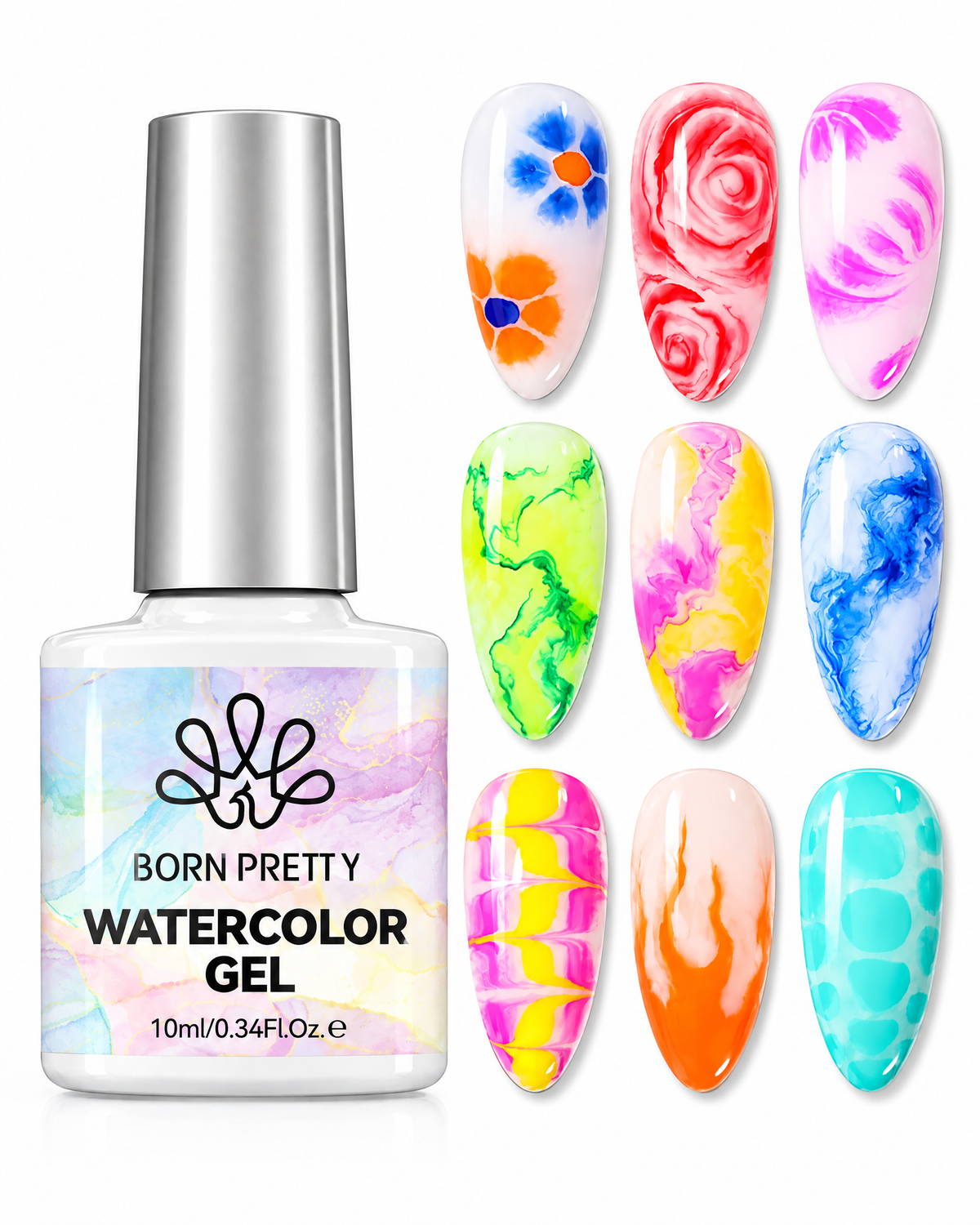 BORN PRETTY Blooming Gel für Aquarell-Effekte – 10 ml