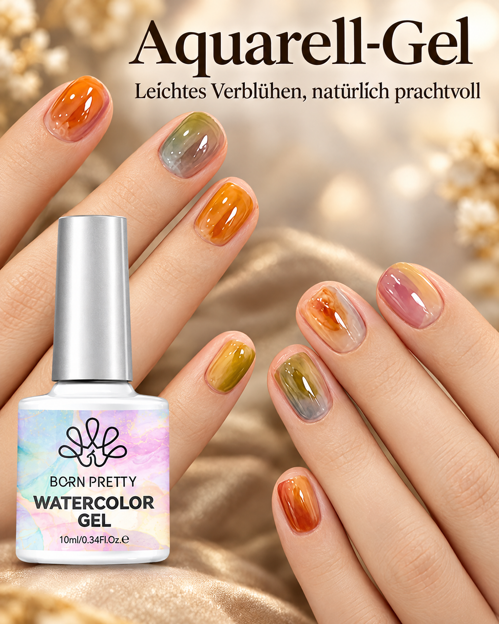 BORN PRETTY Blooming Gel für Aquarell-Effekte – 10 ml