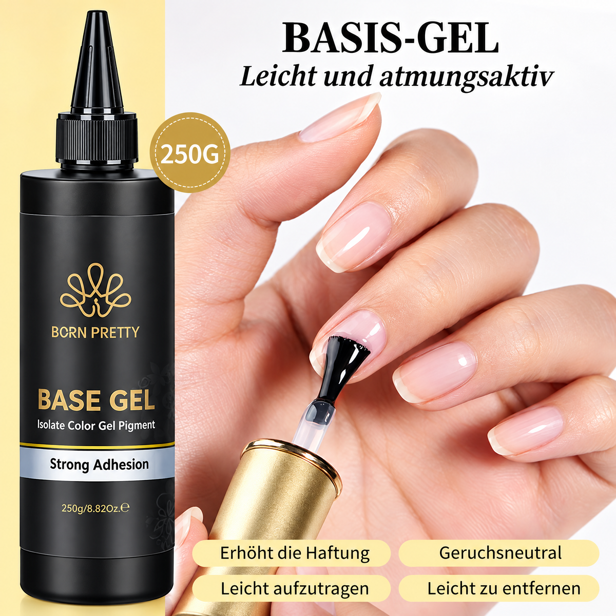 BORN PRETTY Base- und Top-Coat Nachfüllgel – 250 g