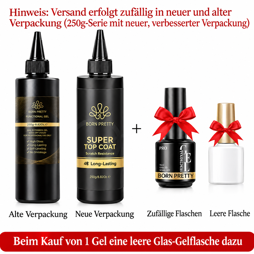 BORN PRETTY Base- und Top-Coat Nachfüllgel – 250 g
