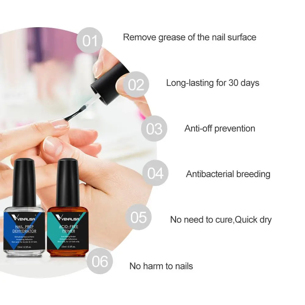 VENALISA Nail Prep Set: Dehydrator & säurefreier Primer