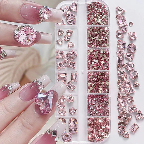 AB Strassstein-Mix für Nail Art – 180 Stück