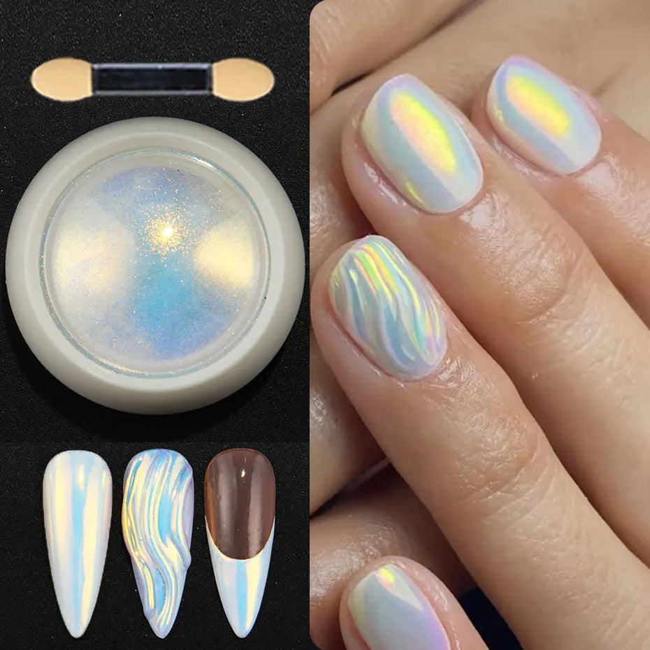 Neon Chrome Effektpuder mit Applikator
