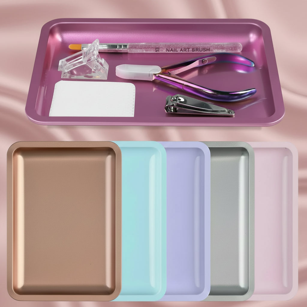 Square Stainless Steel Cosmetic Storage
