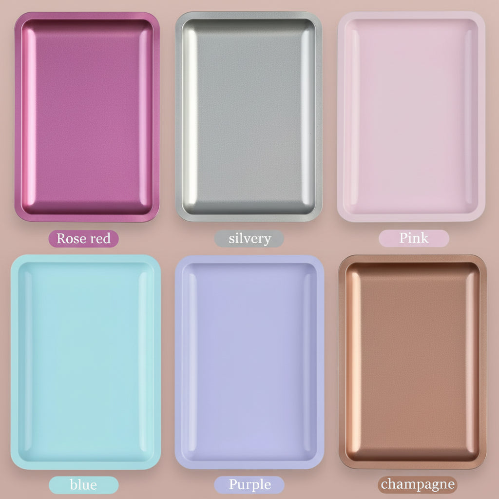 Square Stainless Steel Cosmetic Storage