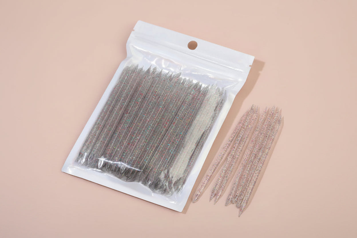 Reusable Crystal Glitter Stick Double End Nail Art Cuticle