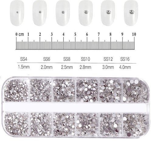 AB Strassstein-Mix für Nail Art – 180 Stück