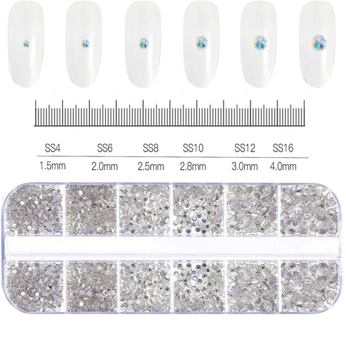 AB Strassstein-Mix für Nail Art – 180 Stück