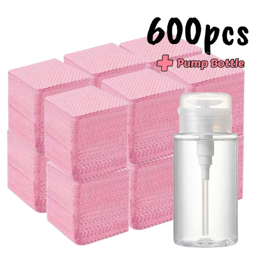 Fusselfreie Nail-Wipes mit Spender – 20/600 Stück