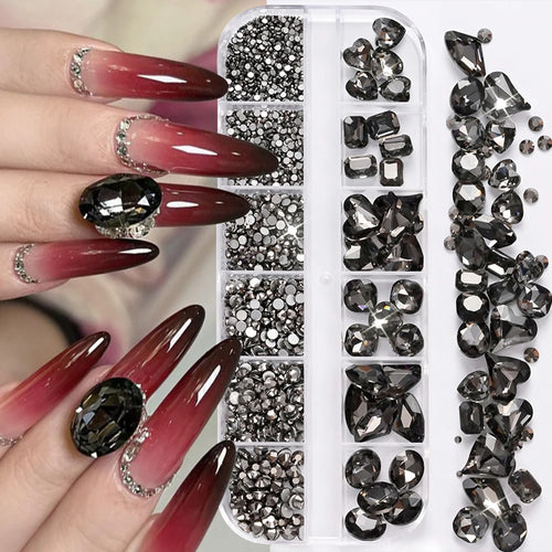 AB Strassstein-Mix für Nail Art – 180 Stück