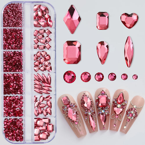 AB Strassstein-Mix für Nail Art – 180 Stück