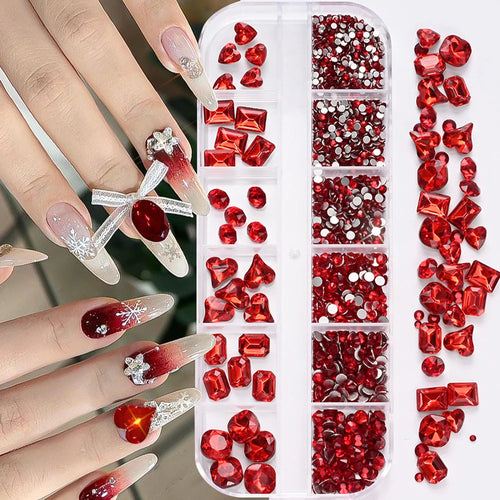 AB Strassstein-Mix für Nail Art – 180 Stück