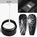BORN PRETTY Spider Gel Schwarz, Weiß & Silber – 5 ml