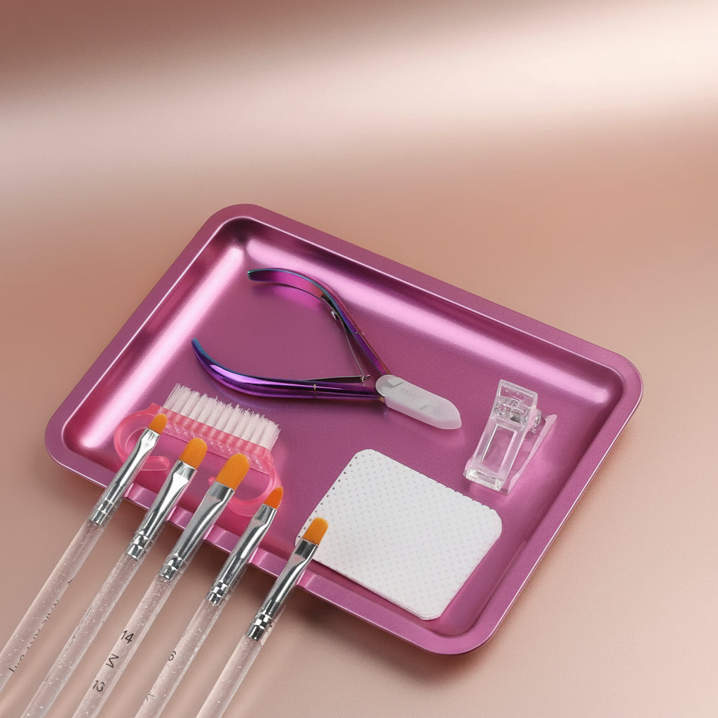 Square Stainless Steel Cosmetic Storage