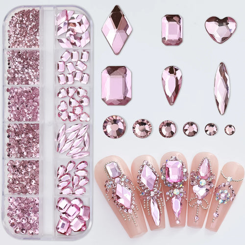 AB Strassstein-Mix für Nail Art – 180 Stück