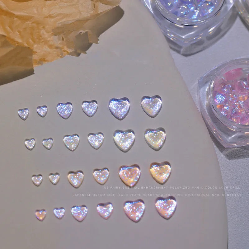 3D Herz Nail-Art Charms