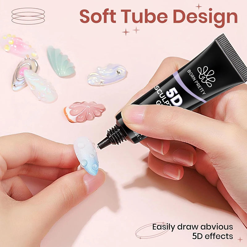BORN PRETTY 5D Modelliergel mit Spiegelpuder – 8 ml