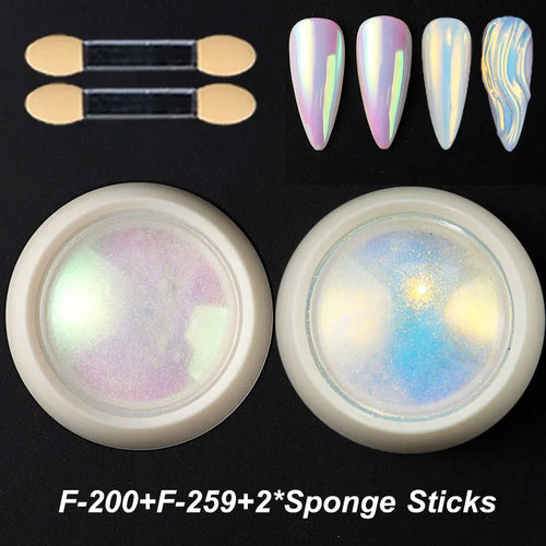 Neon Chrome Effektpuder mit Applikator