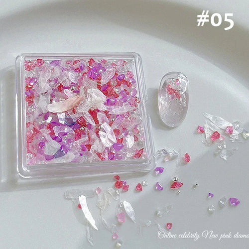 Aurora Muschelflocken für Nail Art