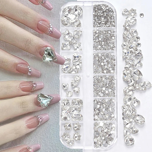 AB Strassstein-Mix für Nail Art – 180 Stück