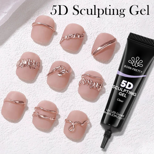 BORN PRETTY 5D Modelliergel mit Spiegelpuder – 8 ml