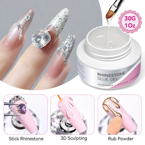 BORN PRETTY 5-in-1 Nagelkleber-Gel – 5/30 g