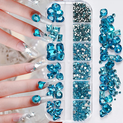 AB Strassstein-Mix für Nail Art – 180 Stück