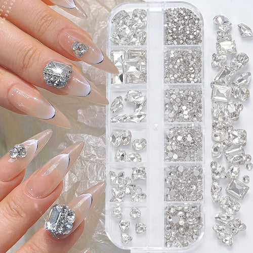 AB Strassstein-Mix für Nail Art – 180 Stück