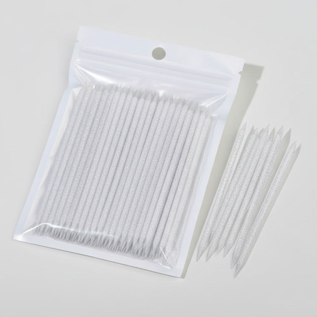 100Pcs Reusable Crystal Glitter Stick Double End Nail Art Cuticle