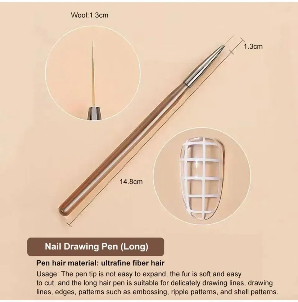 Nail Brush Liner Drawing Brush
