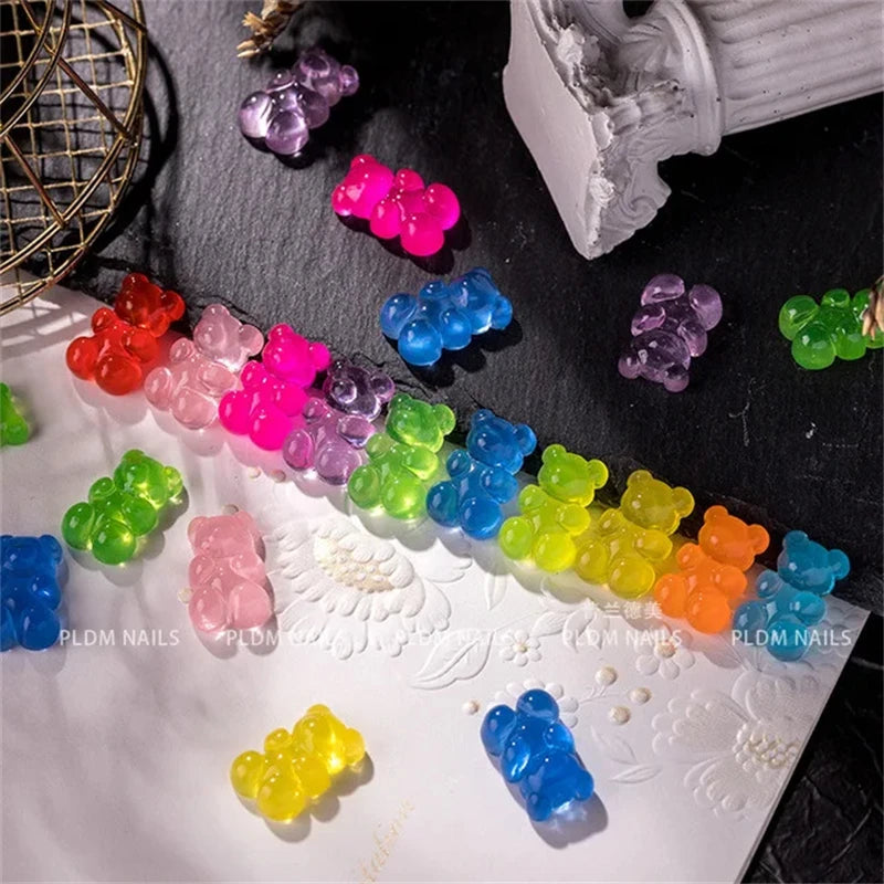 3D Gummibärchen Nail-Art Charms – 50 Stück