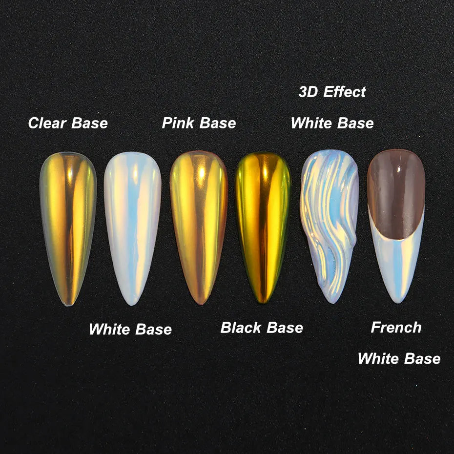 Neon Chrome Effektpuder mit Applikator
