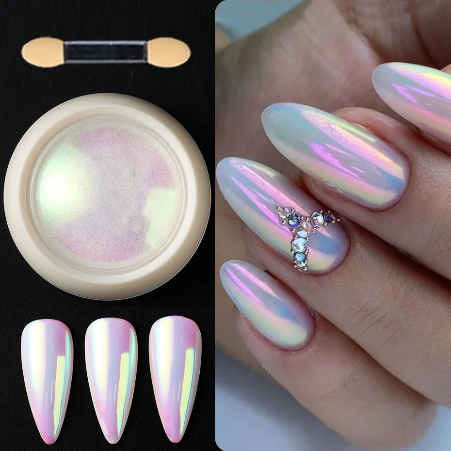 Neon Chrome Effektpuder mit Applikator