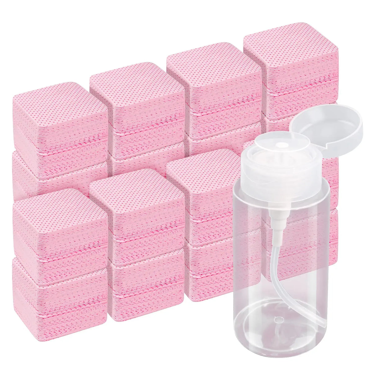 Fusselfreie Nail-Wipes mit Spender – 20/600 Stück