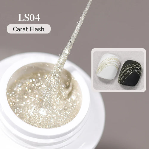 BORN PRETTY Spider Gel Schwarz, Weiß & Silber – 5 ml