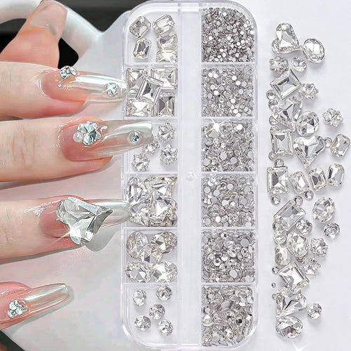 AB Strassstein-Mix für Nail Art – 180 Stück