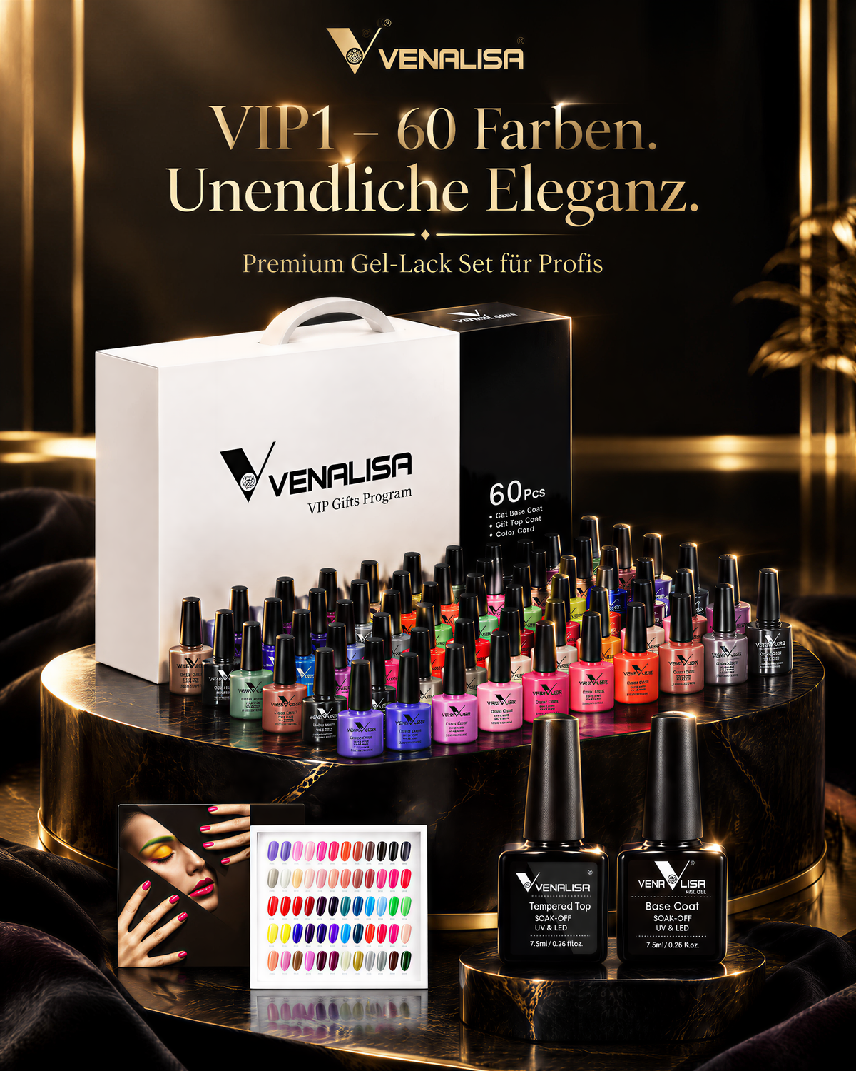 VENALISA Farbgel-Set VIP4 – 36/60 Farben
