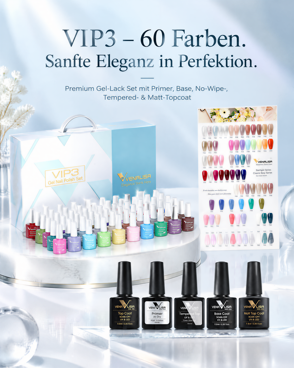 VENALISA Farbgel-Set VIP4 – 36/60 Farben