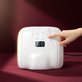 GlowCleanNails 2-in-1 UV/LED-Nagellampe in Weiß mit digitalem Display und Timer-Tasten für die Maniküre