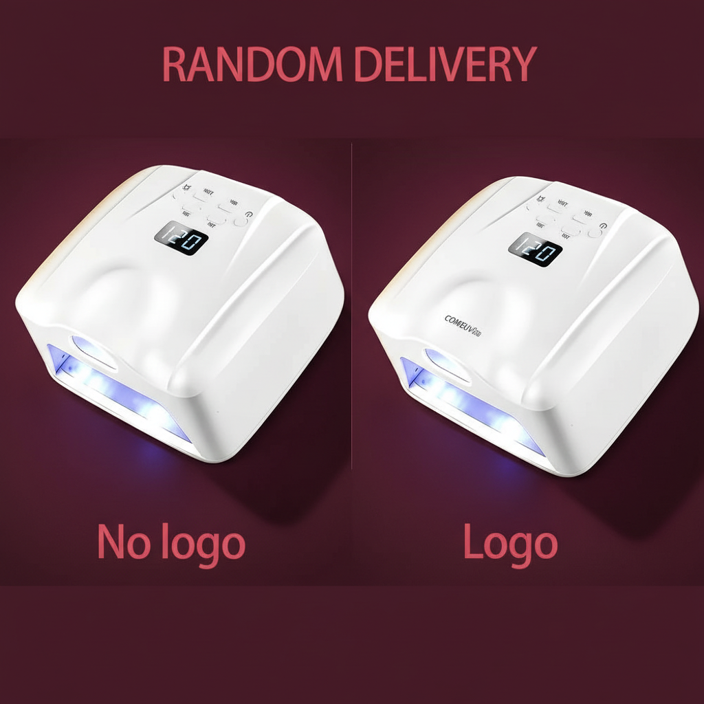 GlowCleanNails 2-in-1 UV/LED-Nagellampe in Weiß mit 78 LEDs, digitalem Display und automatischem Sensor