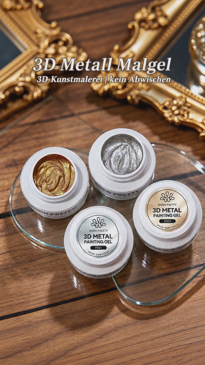 BORN PRETTY 3D Metall-Malgel – 5 ml